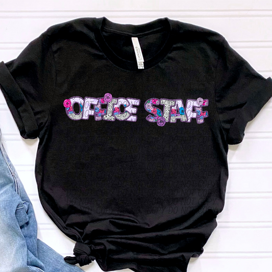 Office Staff Pretty In Purple DTF Transfer