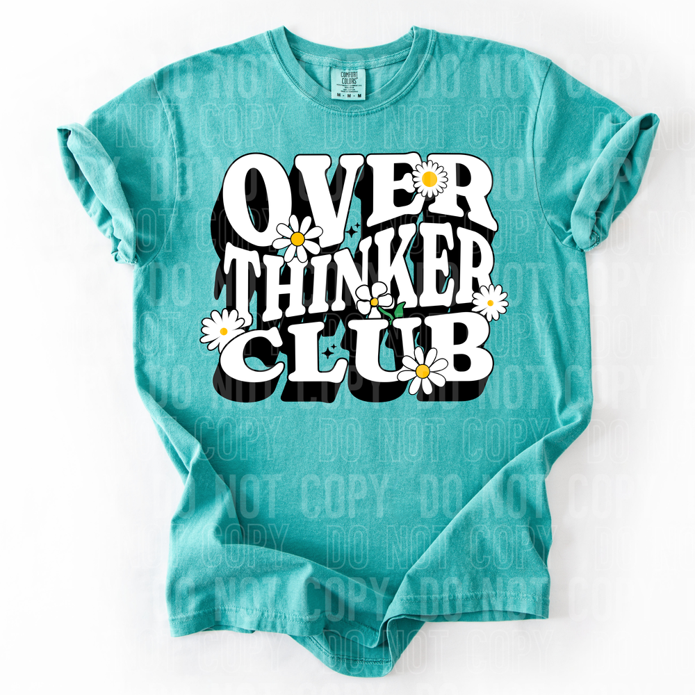 Over Thinker Club DTF Transfer