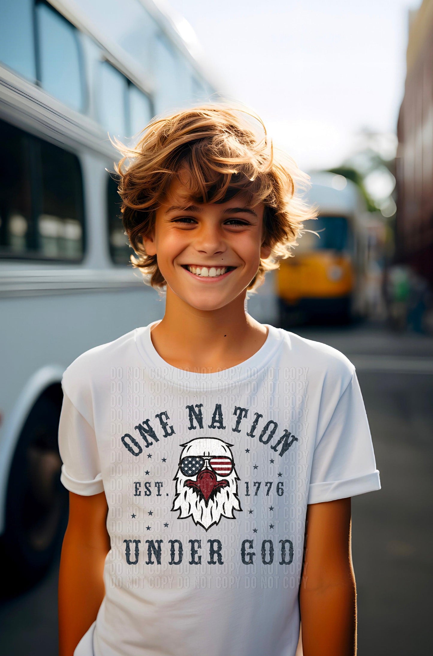 One Nation Under God DTF Transfer