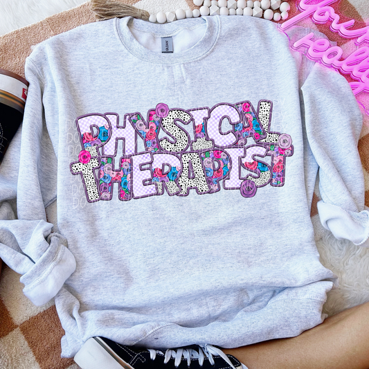 Physical Therapist Pretty In Purple DTF Transfer