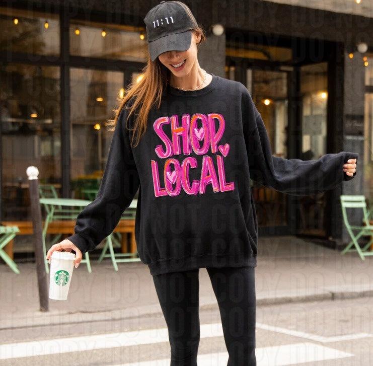 Shop Local Pretty In Pink DTF Transfer