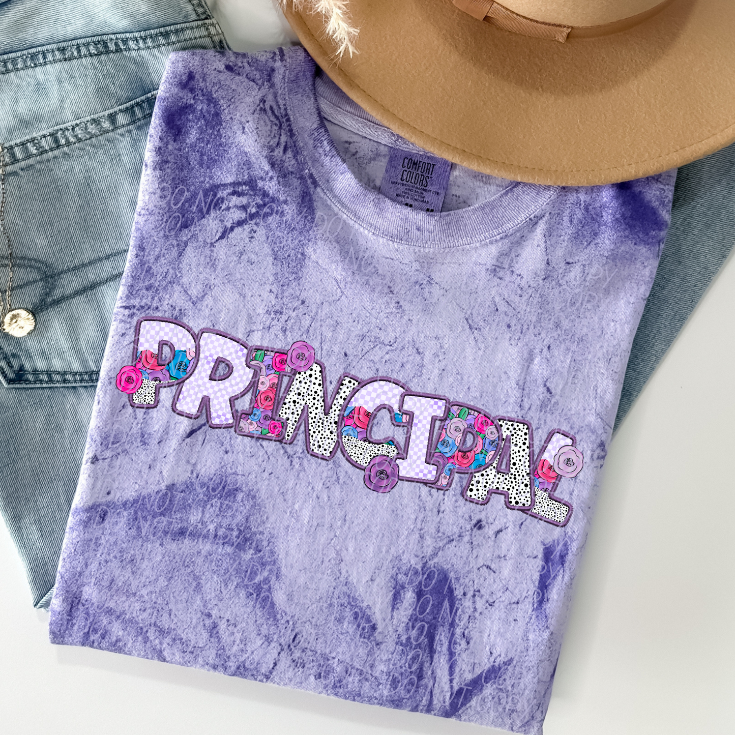 Principal Pretty In Purple DTF Transfer