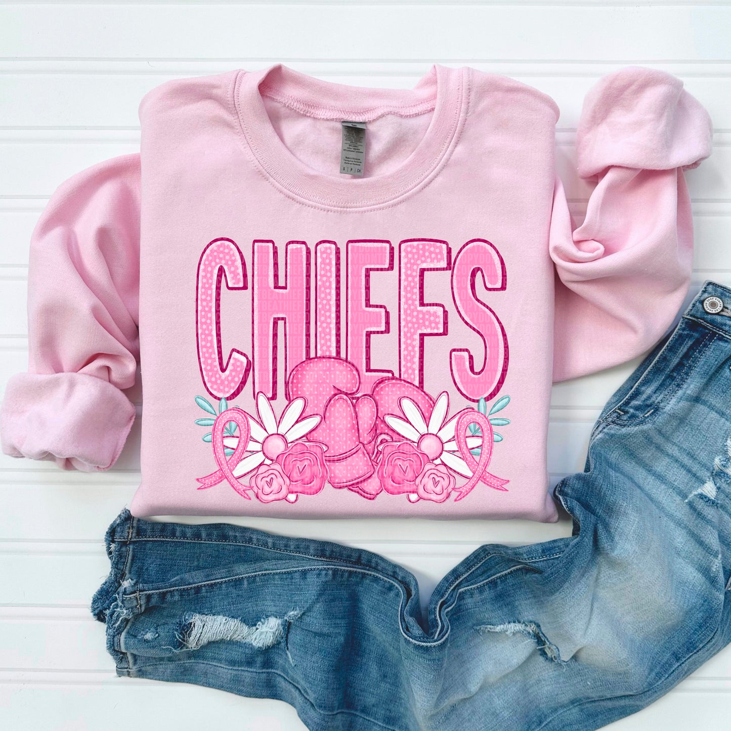 Chiefs Pink Out Mascot DTF Transfer