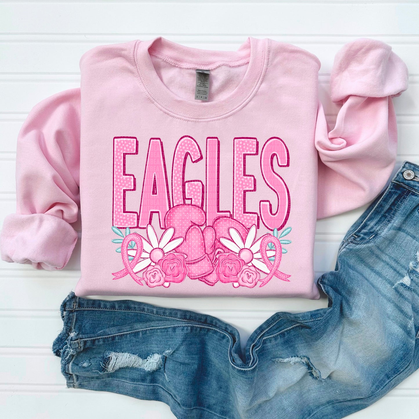 Eagles Pink Out Mascot DTF Transfer