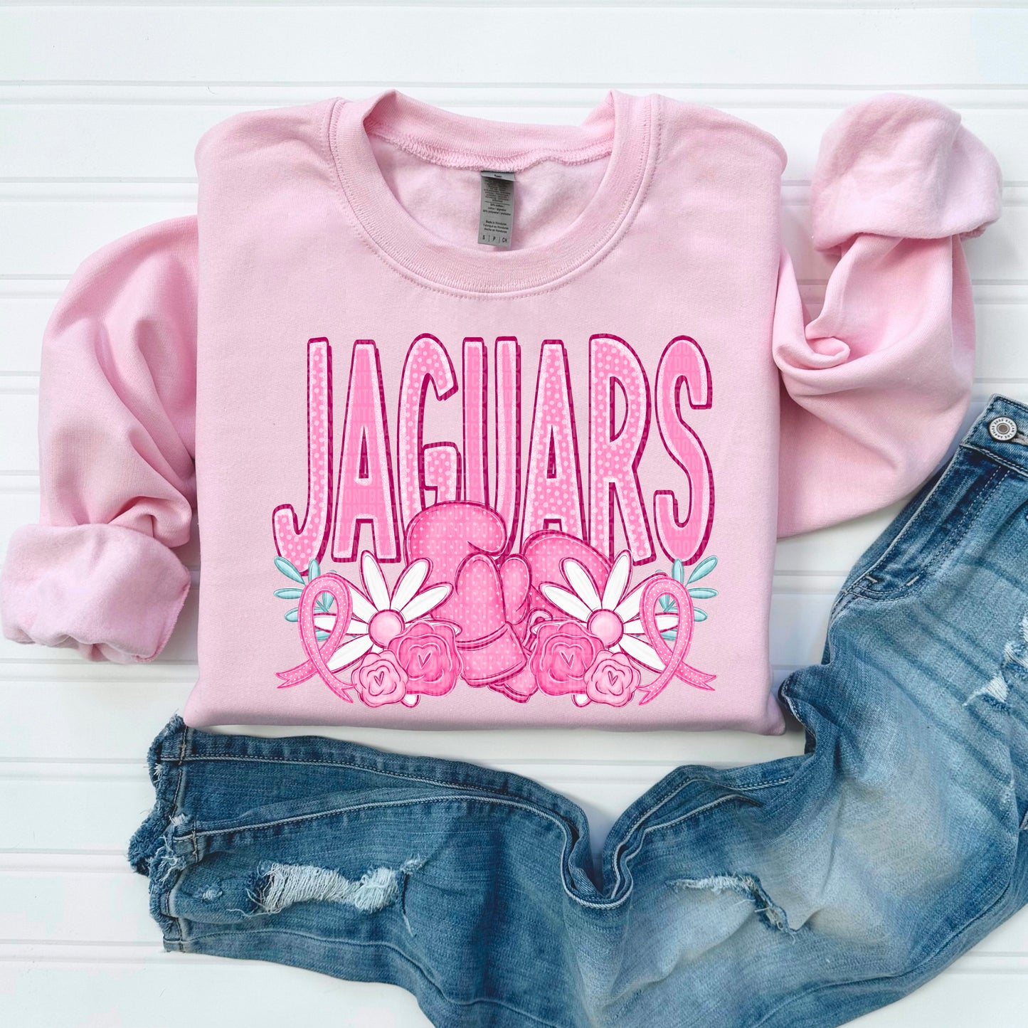 Jaguars Pink Out Mascot DTF Transfer
