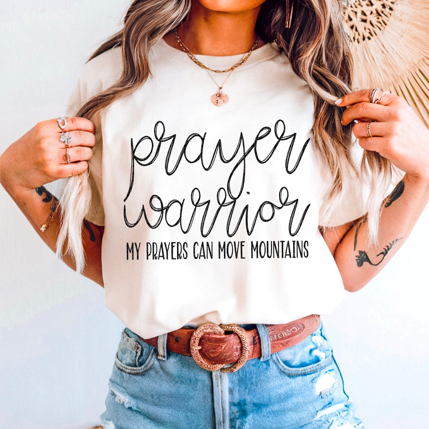 Prayer Warrior Black Font DTF Transfer
