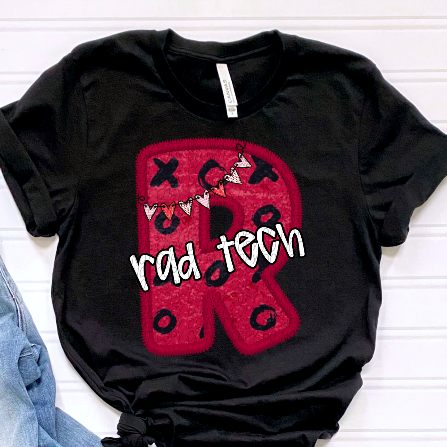 Rad Tech Valentine Letter DTF Transfer