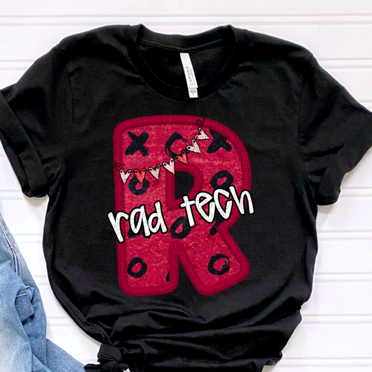 Rad Tech Valentine Letter DTF Transfer
