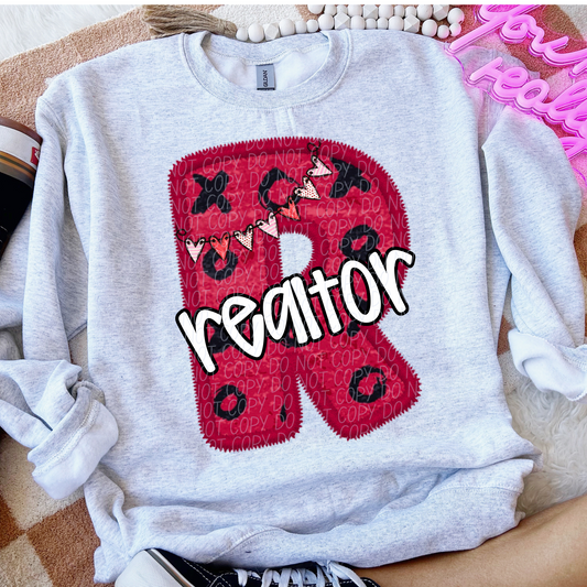 Realtor Valentine Letter DTF Transfer