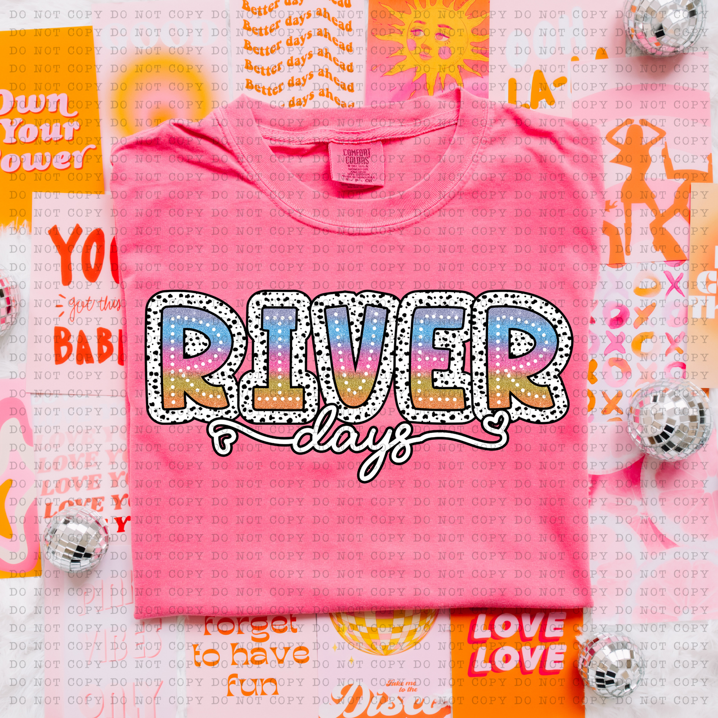 River Days Tie Dye DTF Transfer