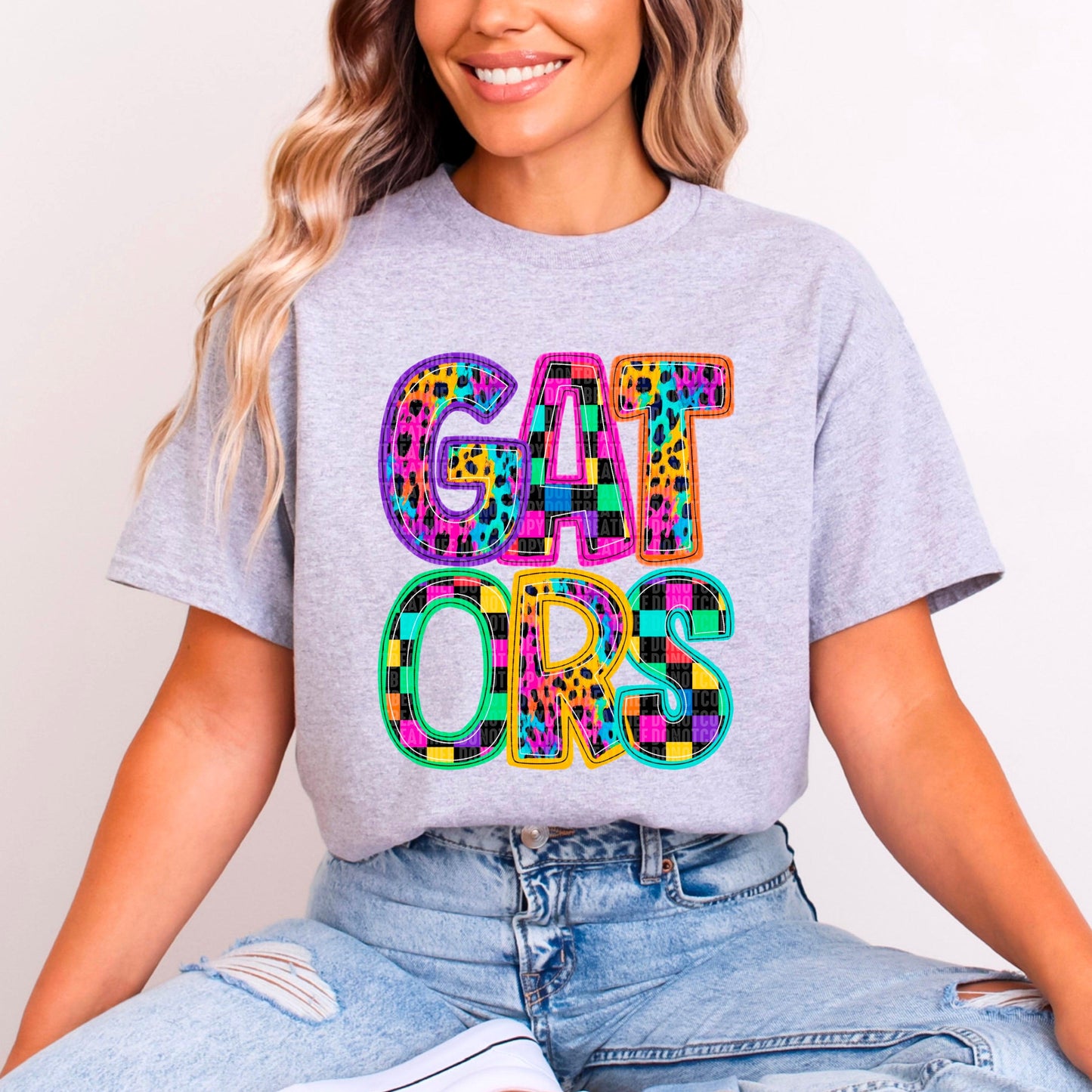 Gators Rainbow Mascot DTF Transfer