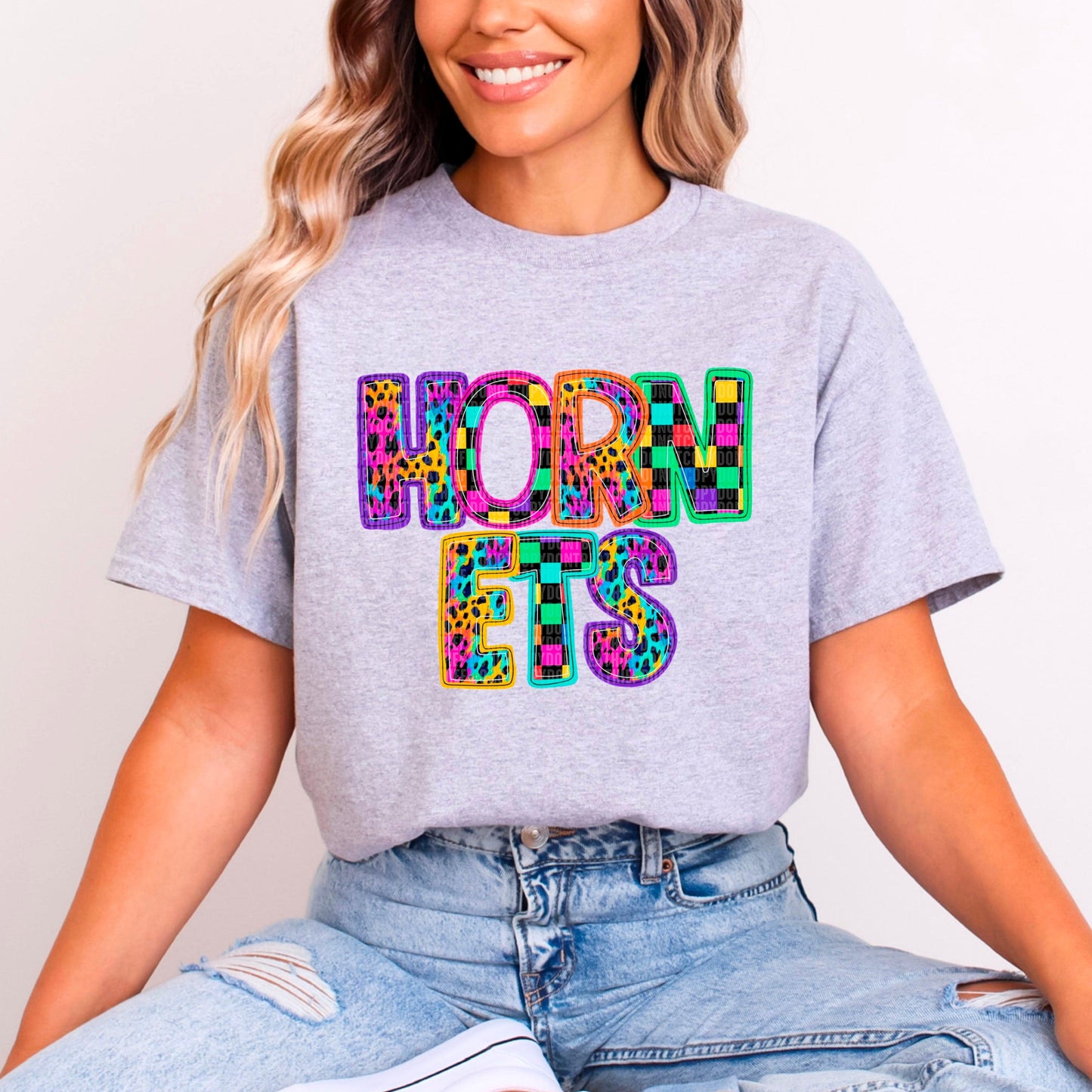 Hornets Rainbow Mascot DTF Transfer