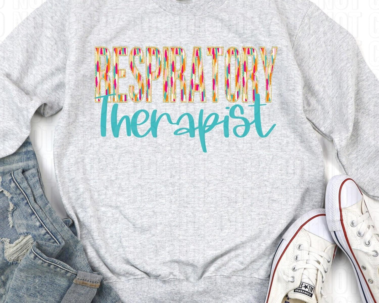 Respiratory Therapist Bright Brush DTF Transfer