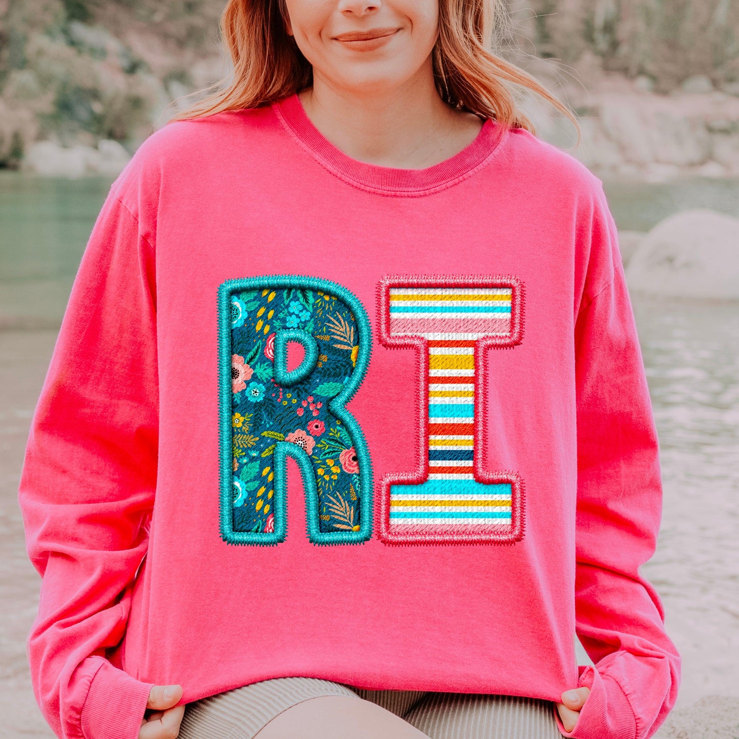 RI Spring Embroidery Faux DTF Transfer
