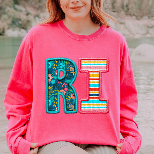 RI Spring Embroidery Faux DTF Transfer