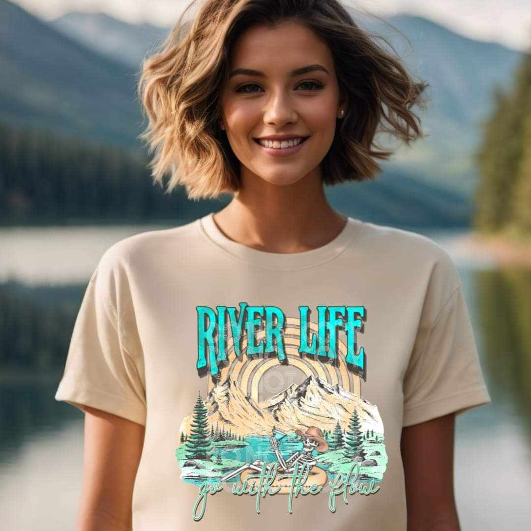 River Life Go With The Flow DTF Transfer
