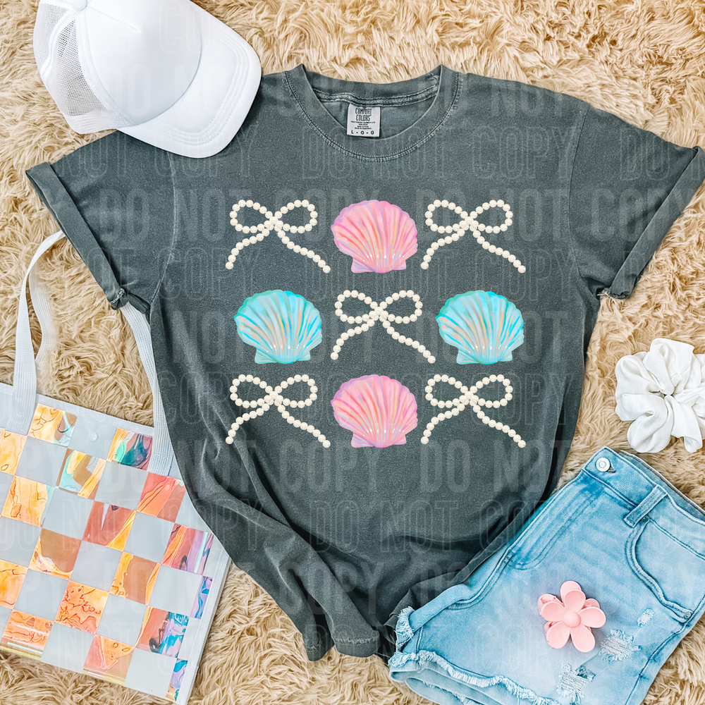 Shell Bow Summer DTF Transfer