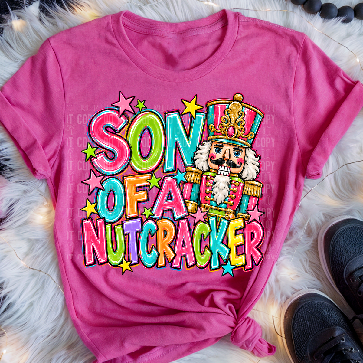 Son Of A Nutcracker Colorful DTF Transfer