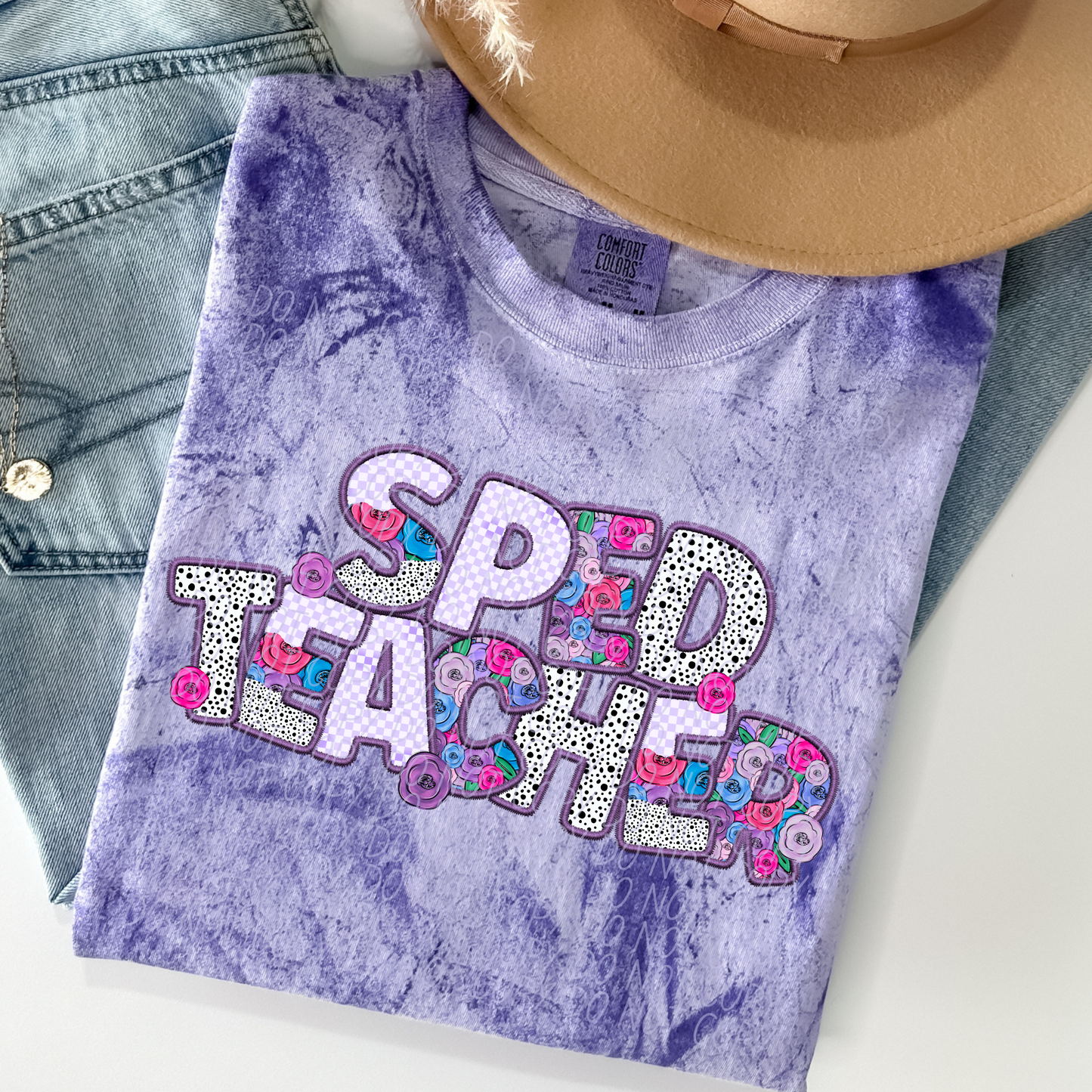 SPED Teacher Pretty In Purple DTF Transfer