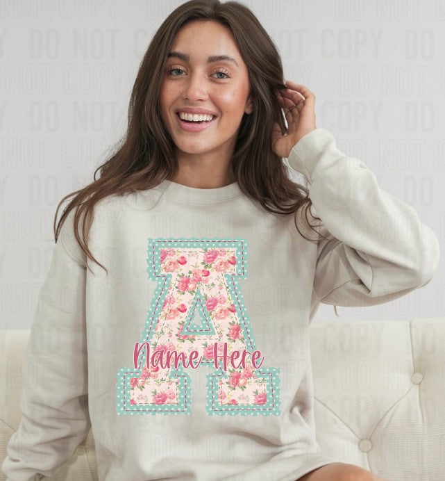 Sweet Vintage Letter Custom Name DTF Transfer
