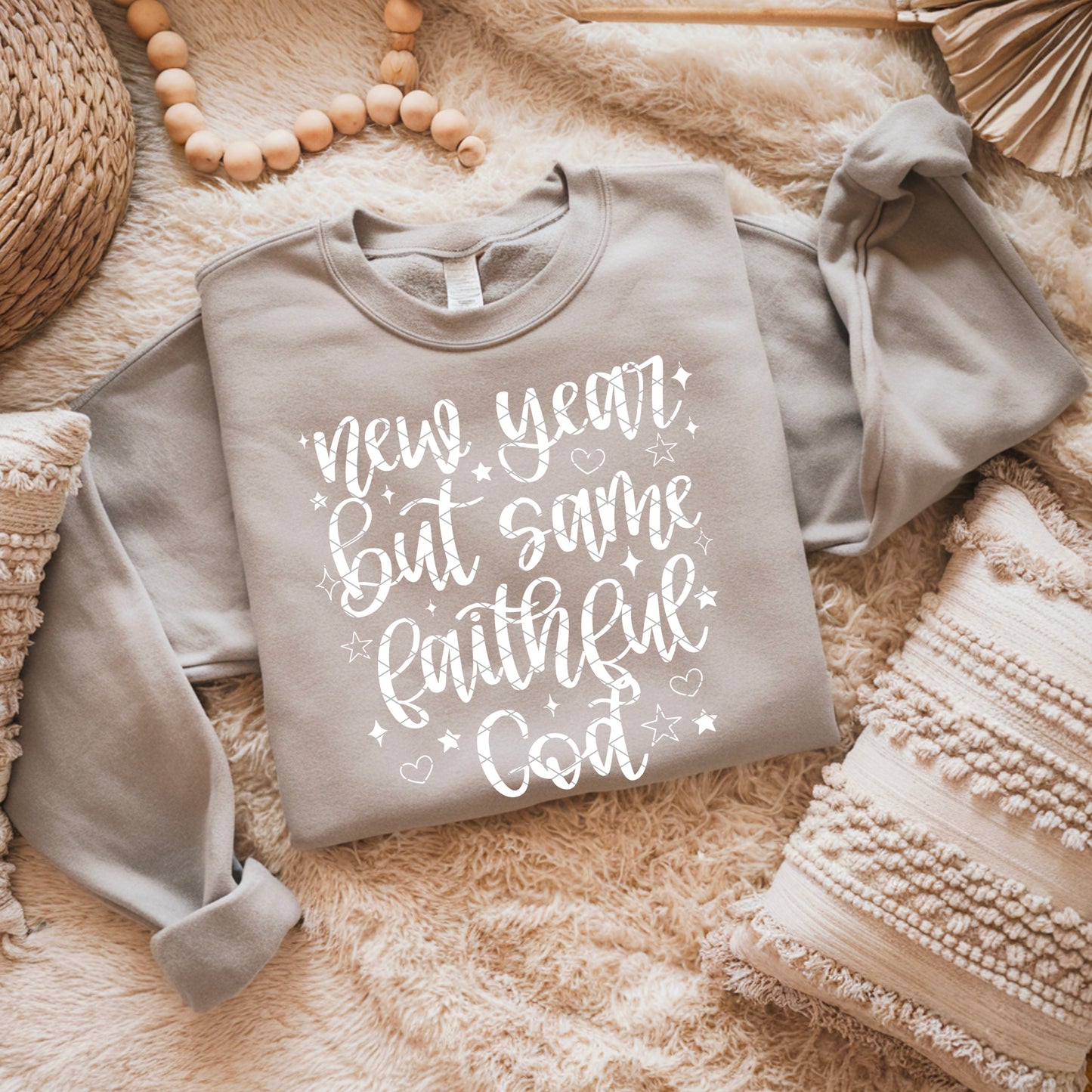 New Year But Same Faithful God White DTF Transfer