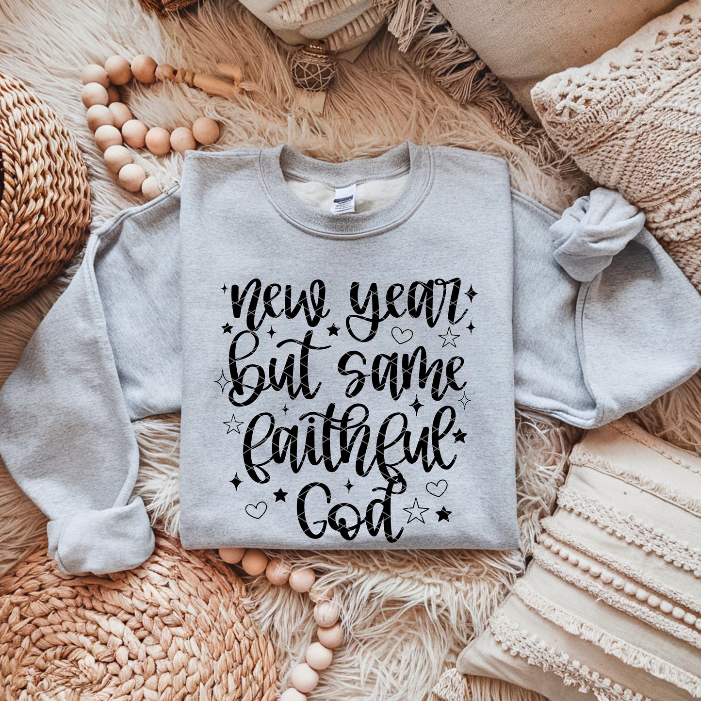 New Year But Same Faithful God Black DTF Transfer