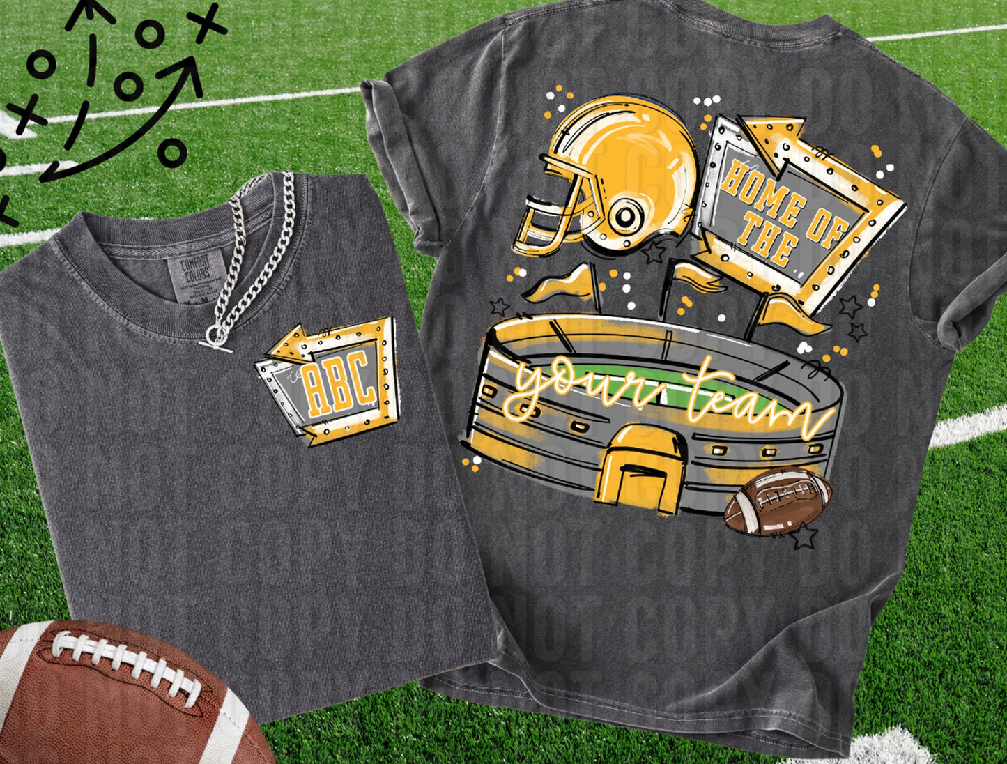 Home Of The Stadium+Pocket Custom DTF Transfer