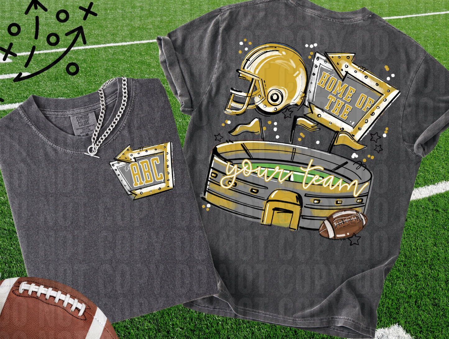 Home Of The Stadium+Pocket Custom DTF Transfer