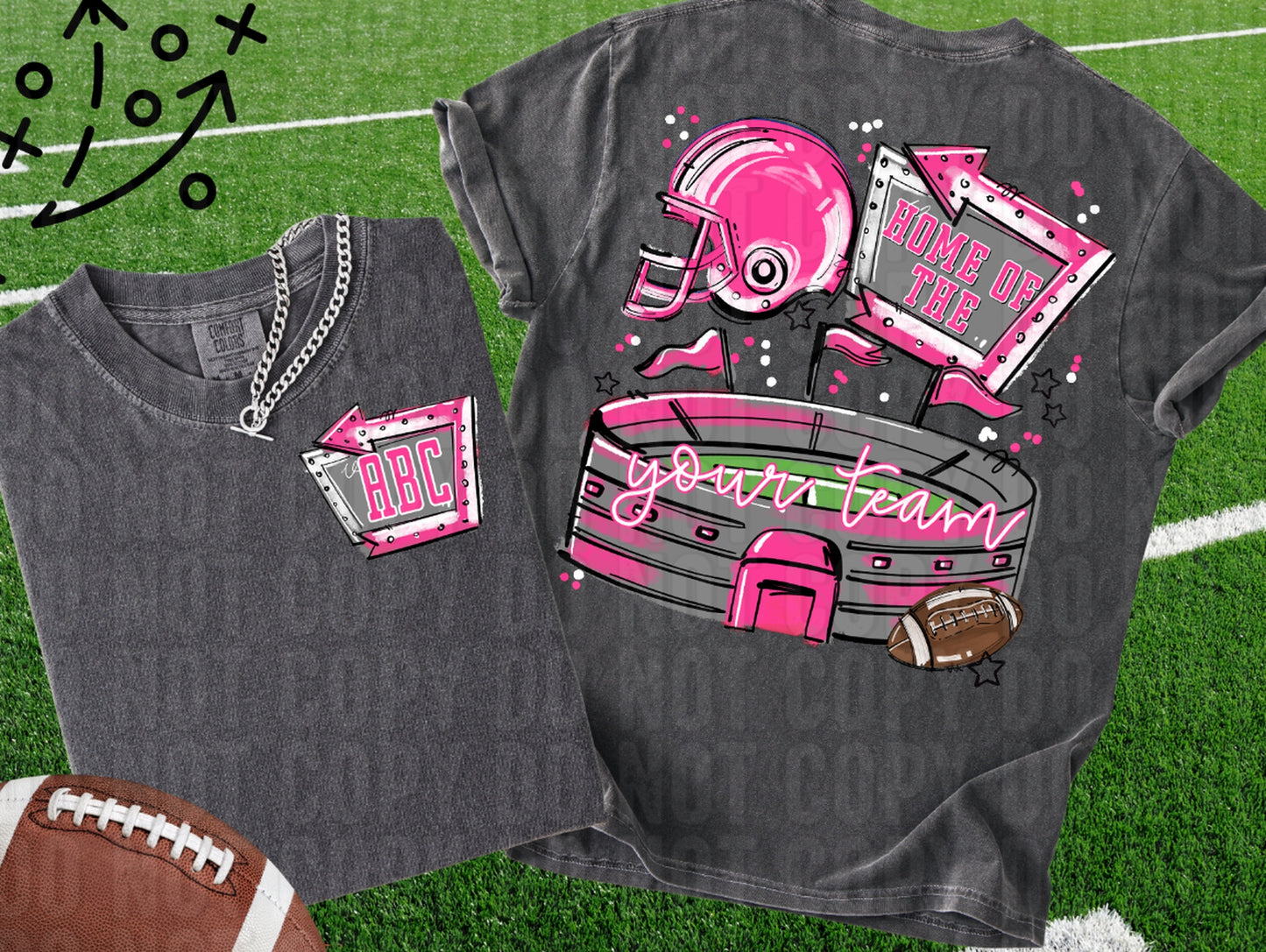 Home Of The Stadium+Pocket Custom DTF Transfer