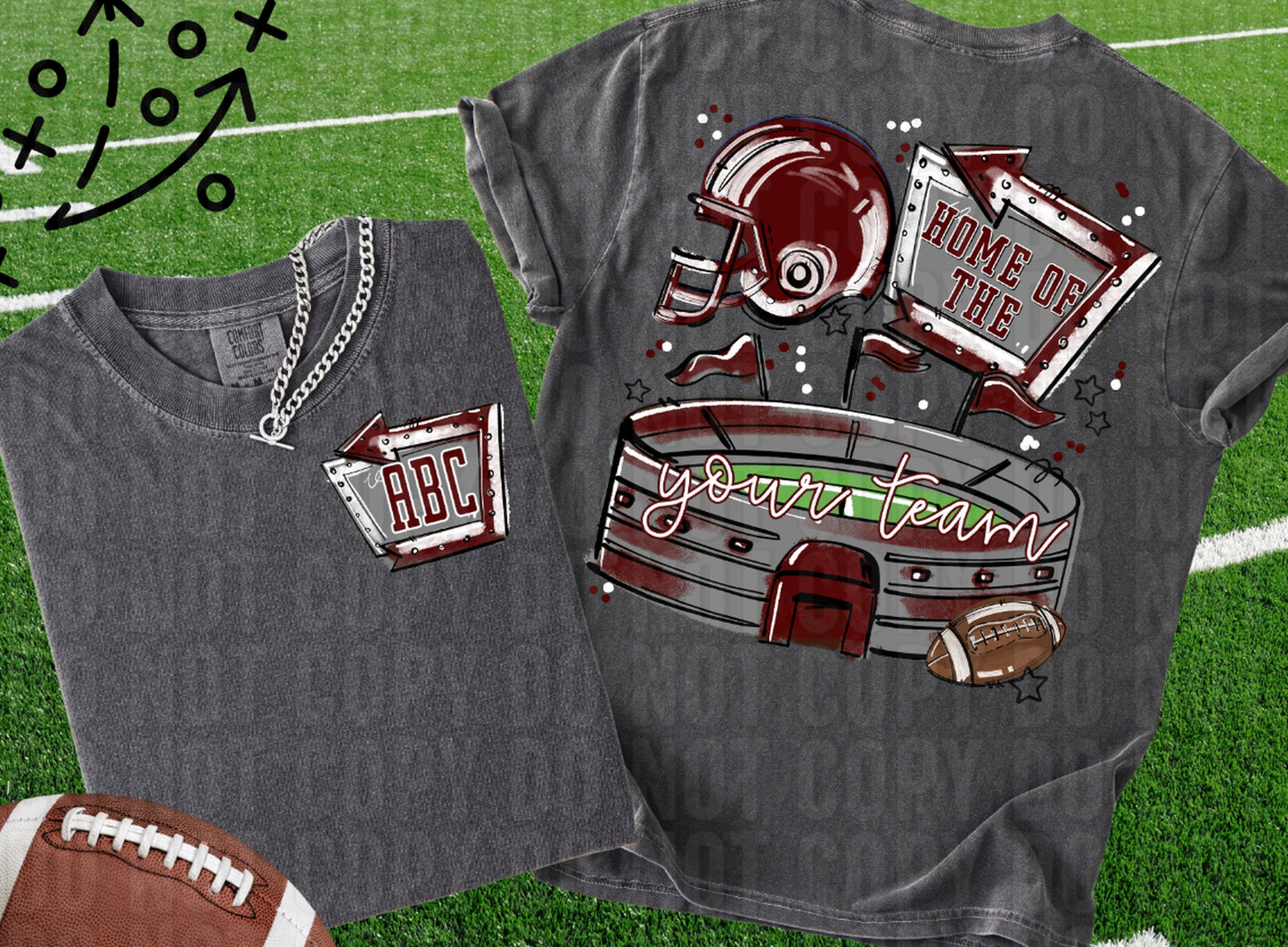 Home Of The Stadium+Pocket Custom DTF Transfer