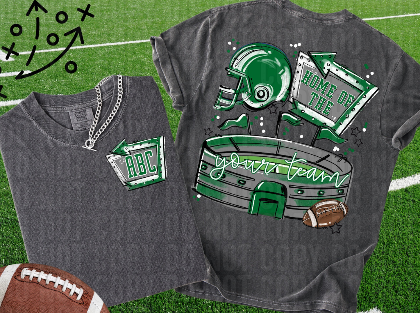 Home Of The Stadium+Pocket Custom DTF Transfer