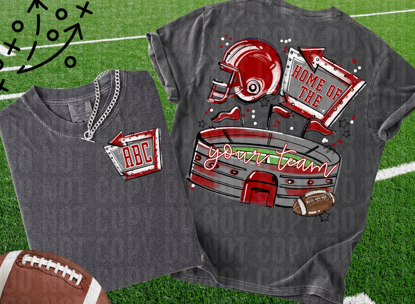 Home Of The Stadium+Pocket Custom DTF Transfer