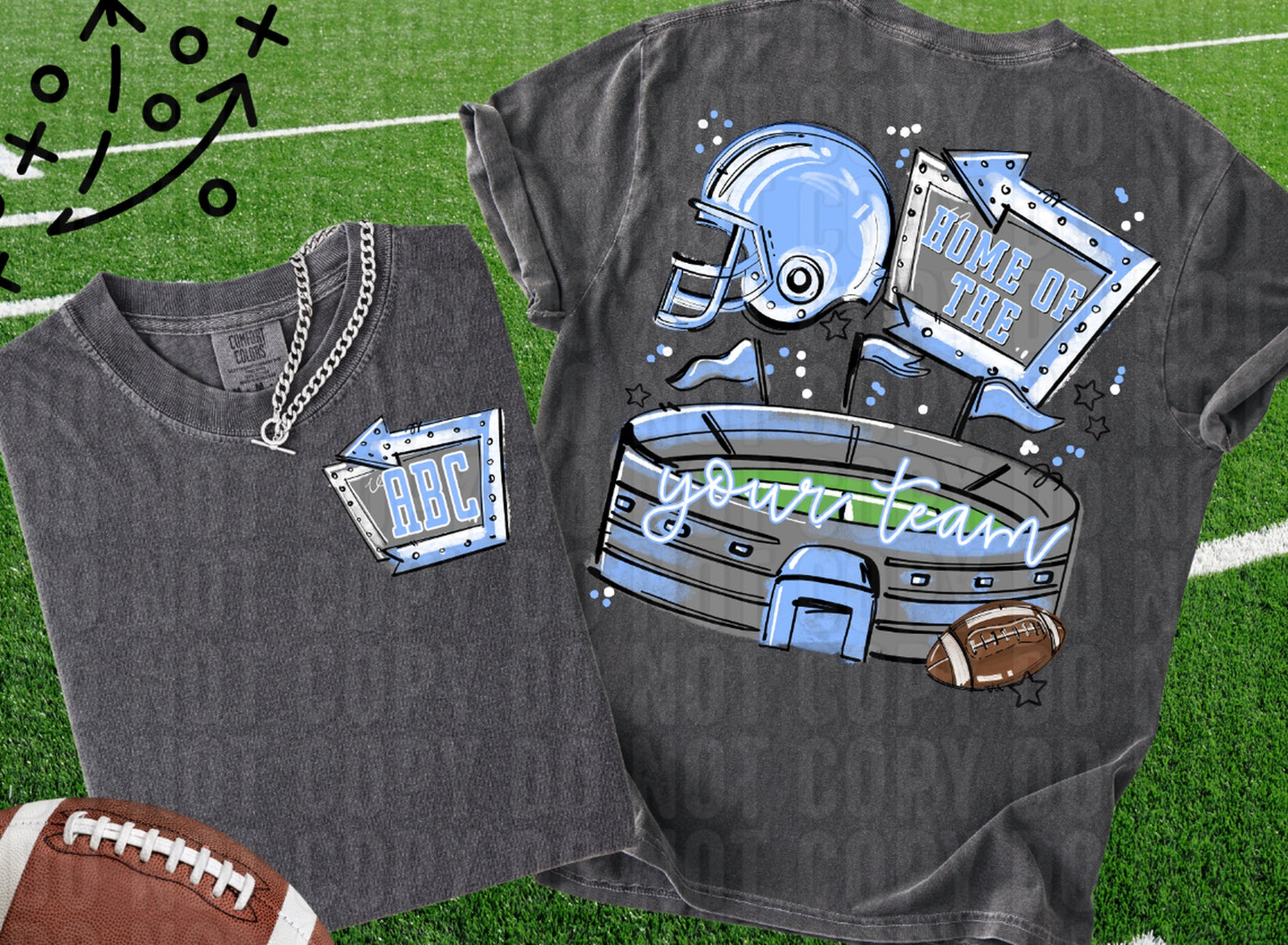 Home Of The Stadium+Pocket Custom DTF Transfer
