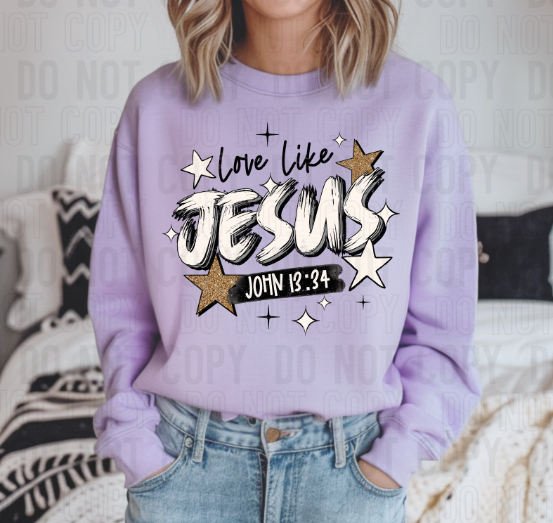 Love Like Jesus DTF Transfer