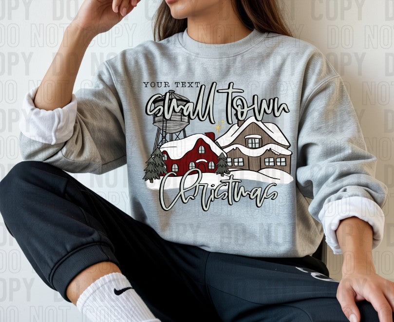 Small Town Christmas Custom Name DTF Transfer