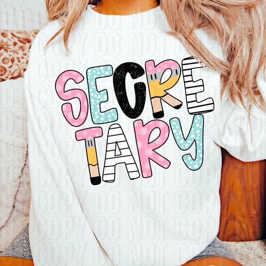 Secretary DTF Transfer