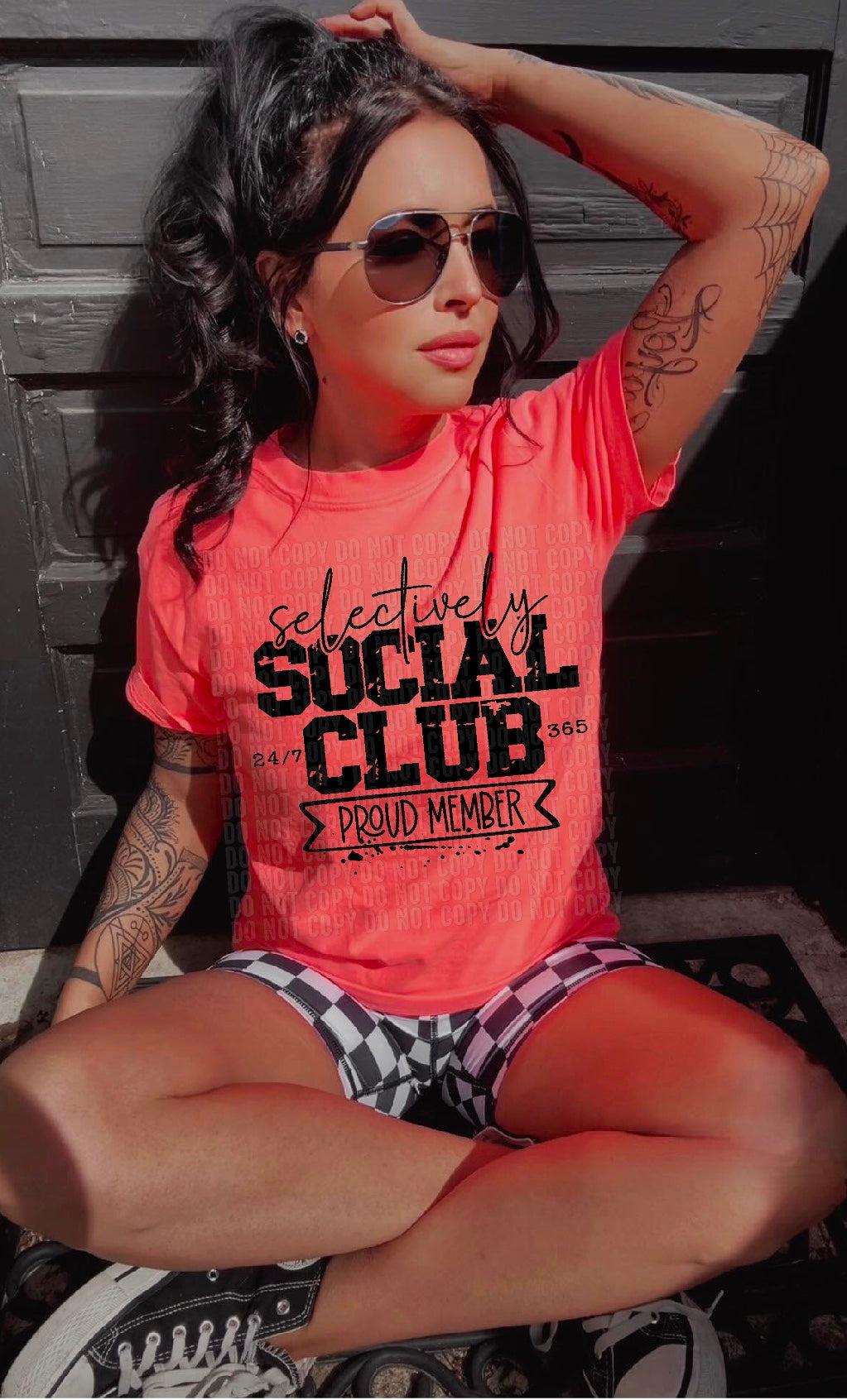 Selectively Social Club DTF Transfer