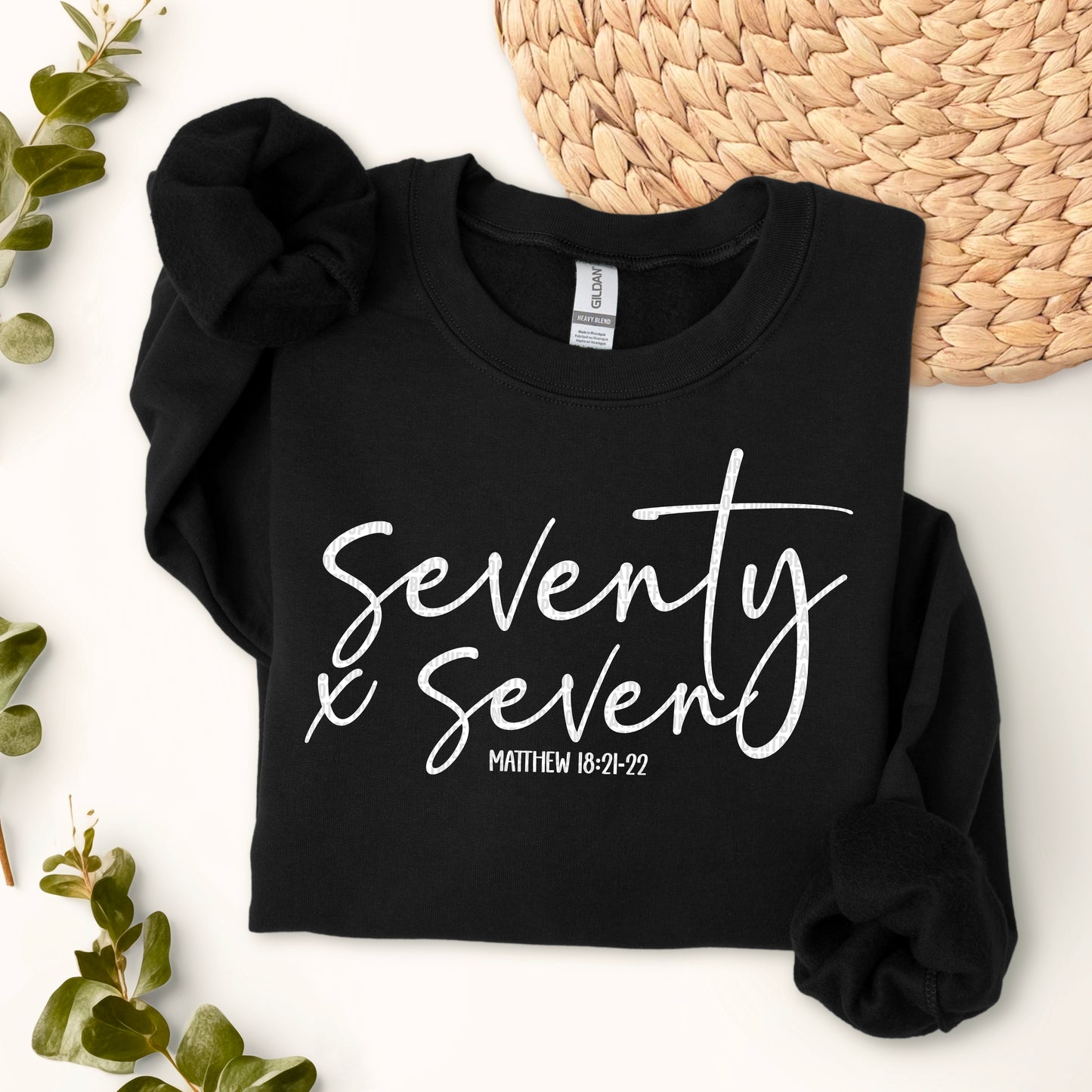 Seventy Seven White Font DTF Transfer