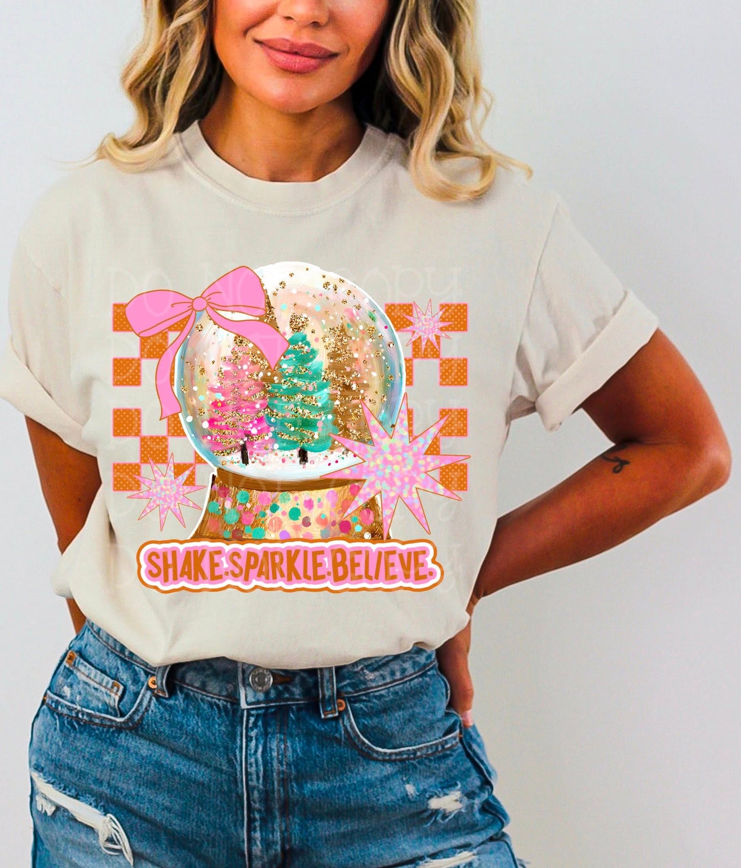 Shake Sparkle Believe DTF Transfer