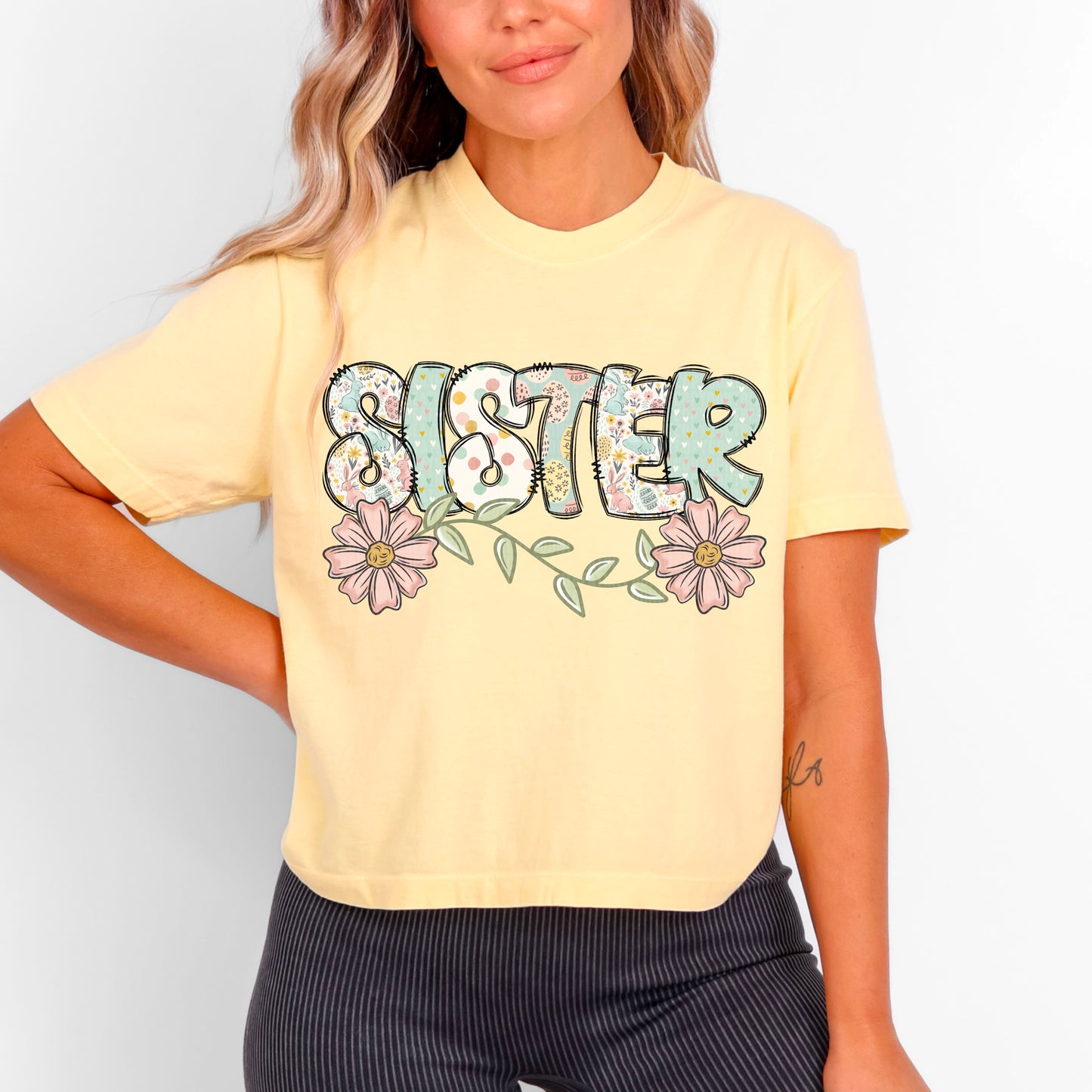 Sister Easter Doodle DTF Transfer
