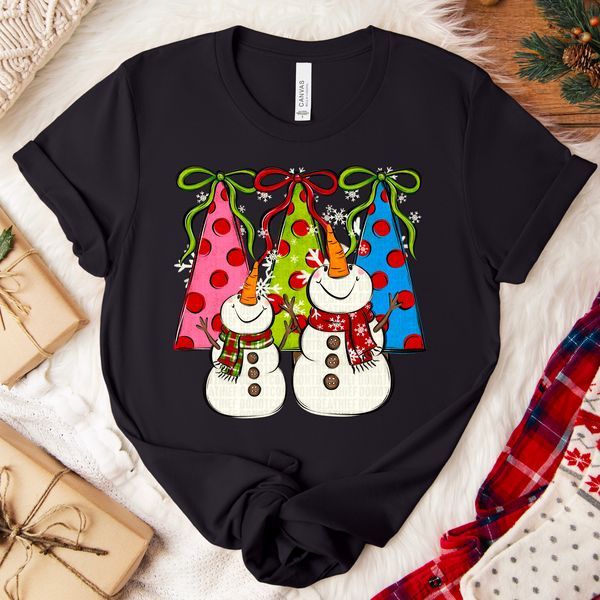 Snowman Christmas DTF Transfer