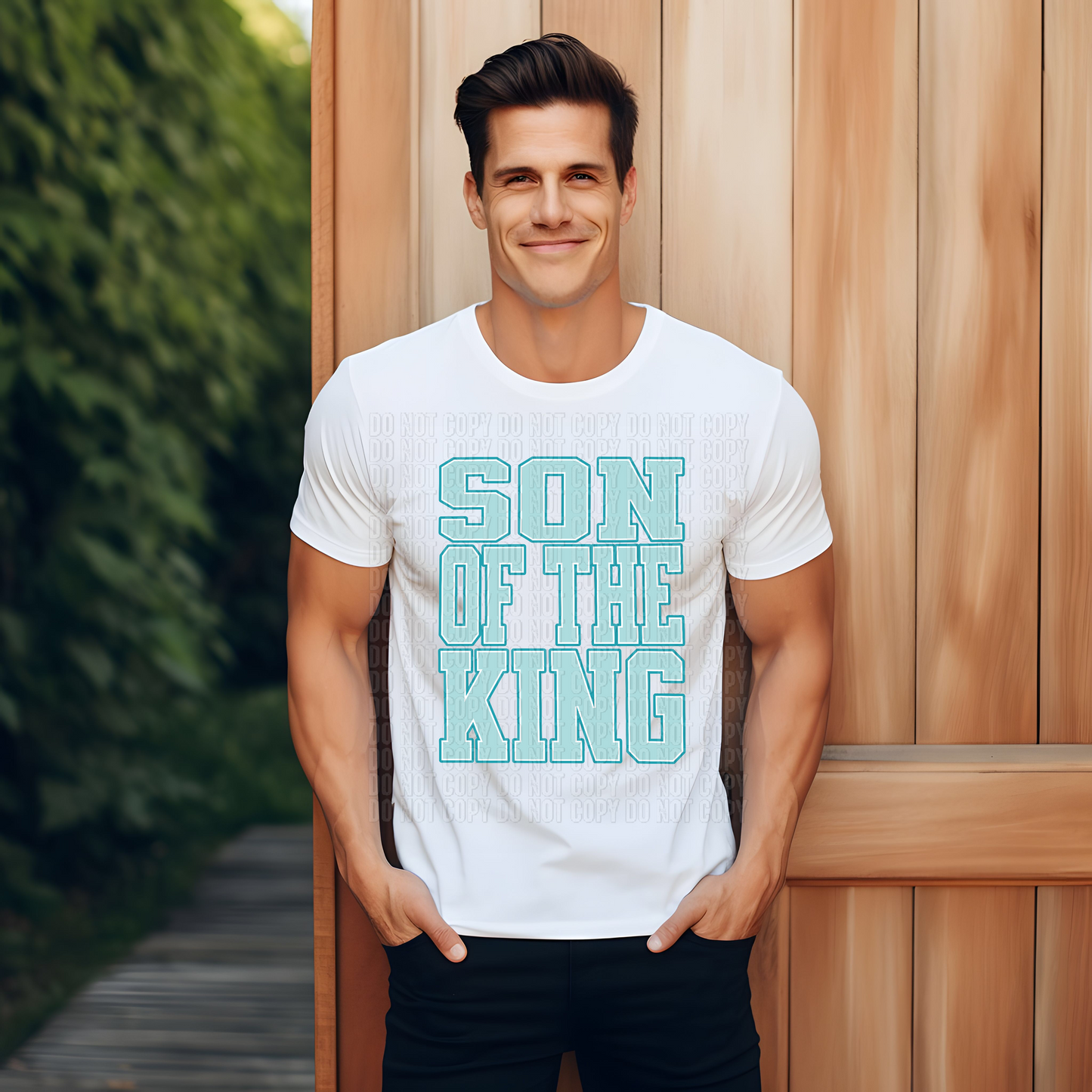 Son Of The King Blue DTF Transfer