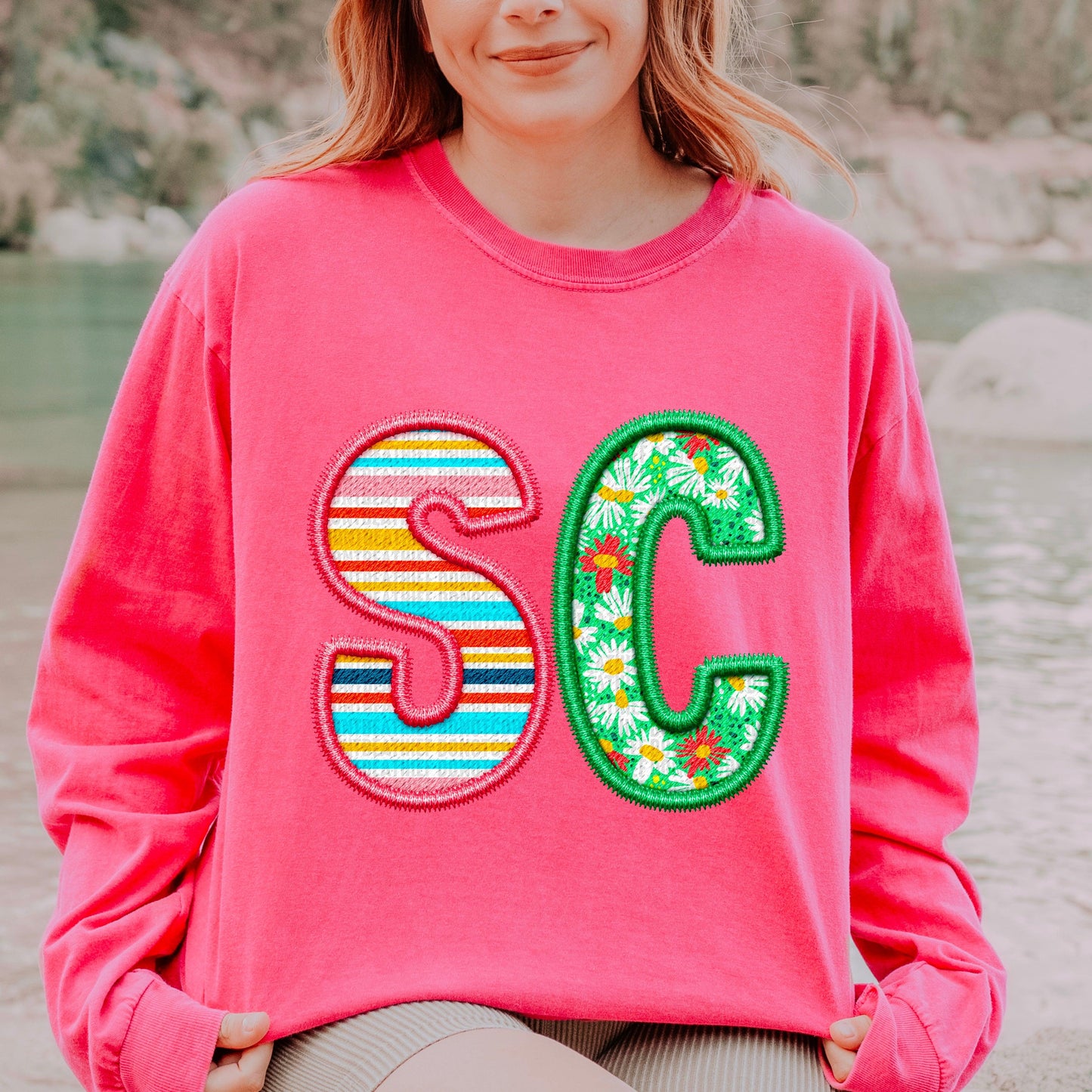SC Spring Embroidery Faux DTF Transfer