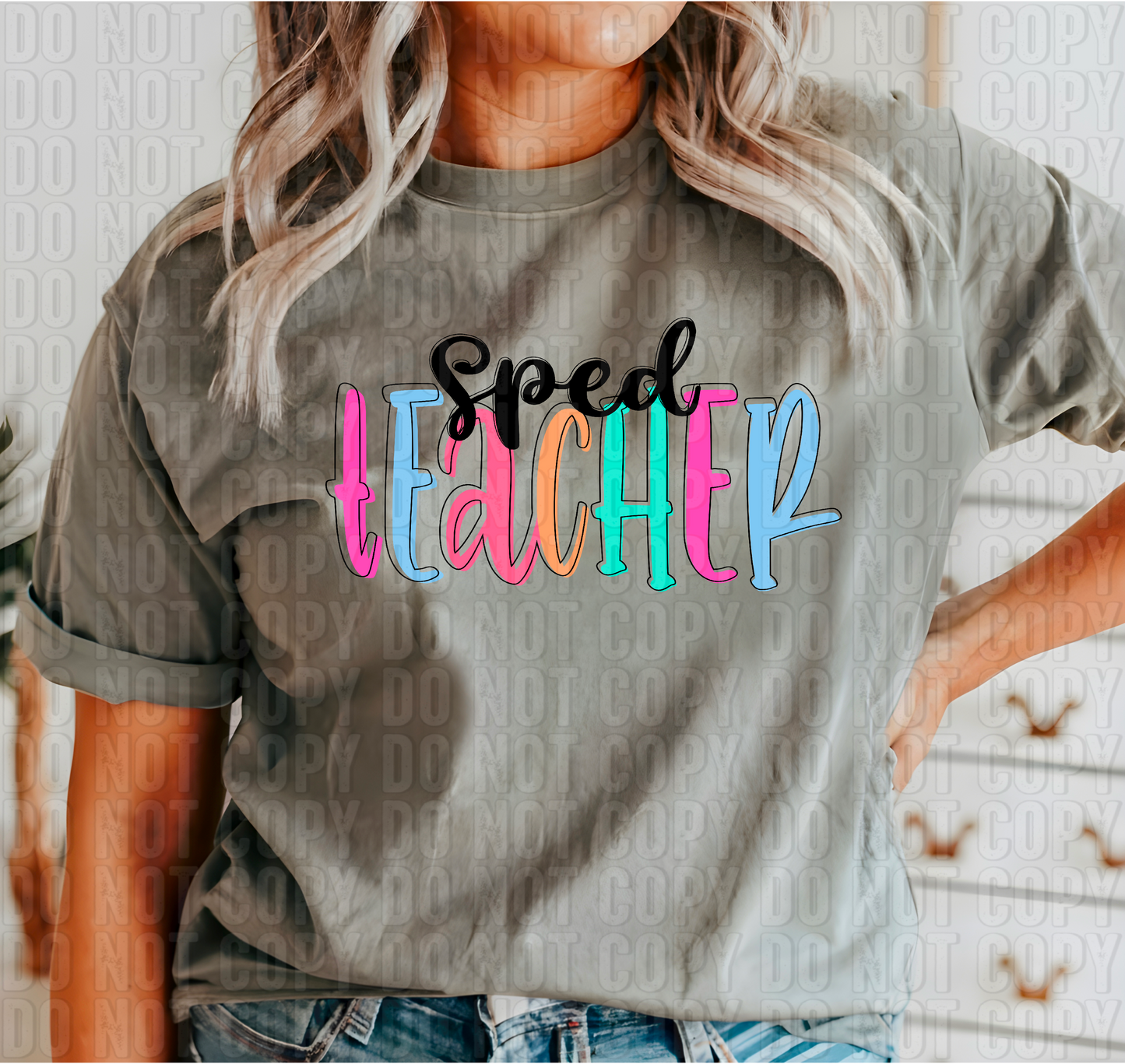 Colorful Handwritten Occupations/Names DTF Transfer