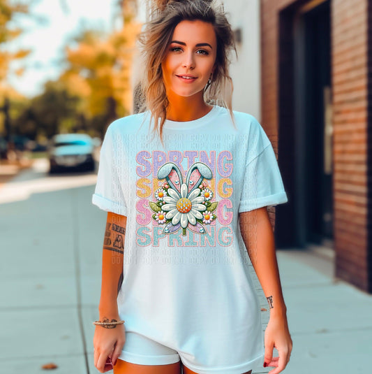 Spring Faux Stacked DTF Transfer