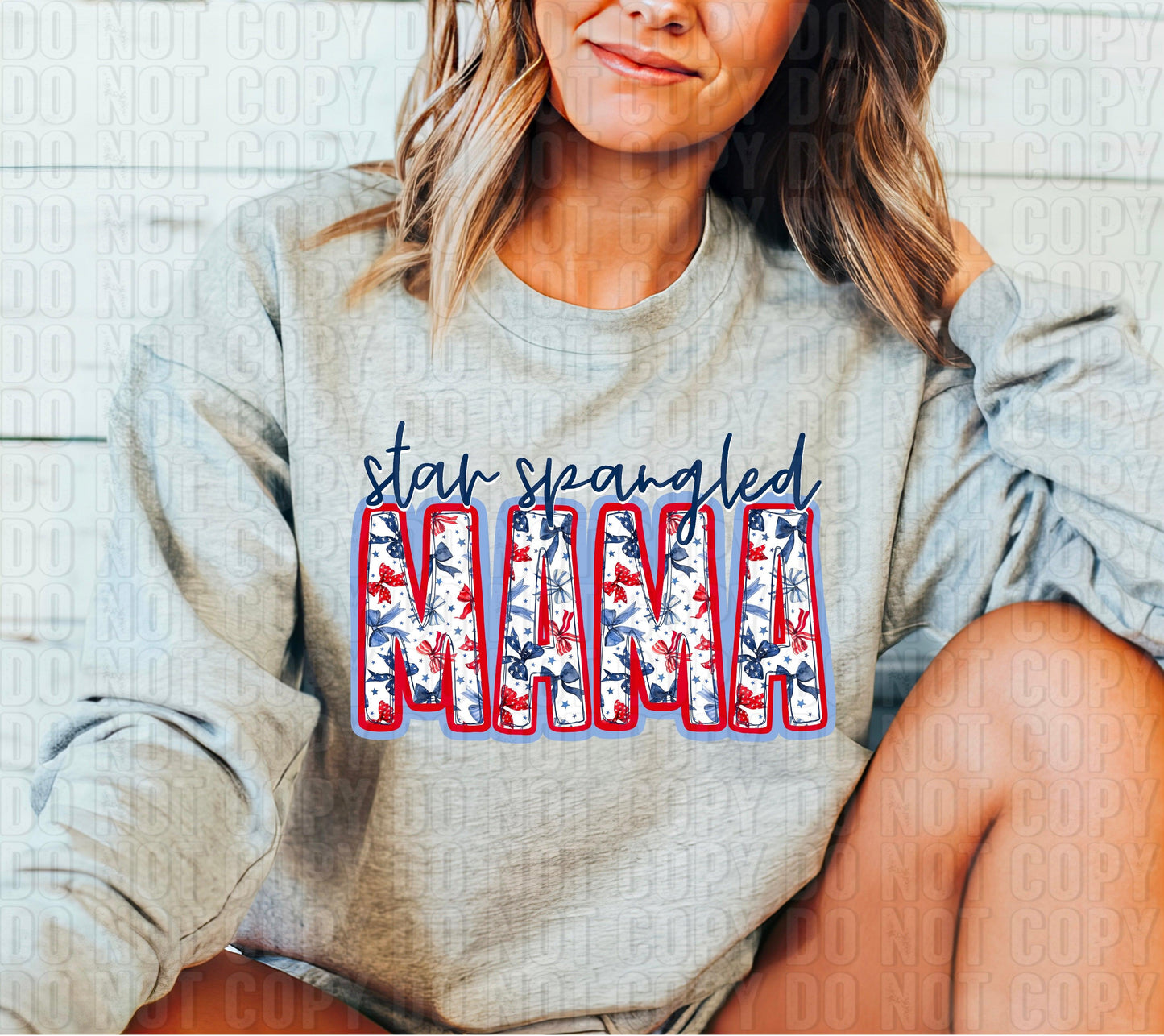 Star Spangled Mama Coquette Doodle DTF Transfer