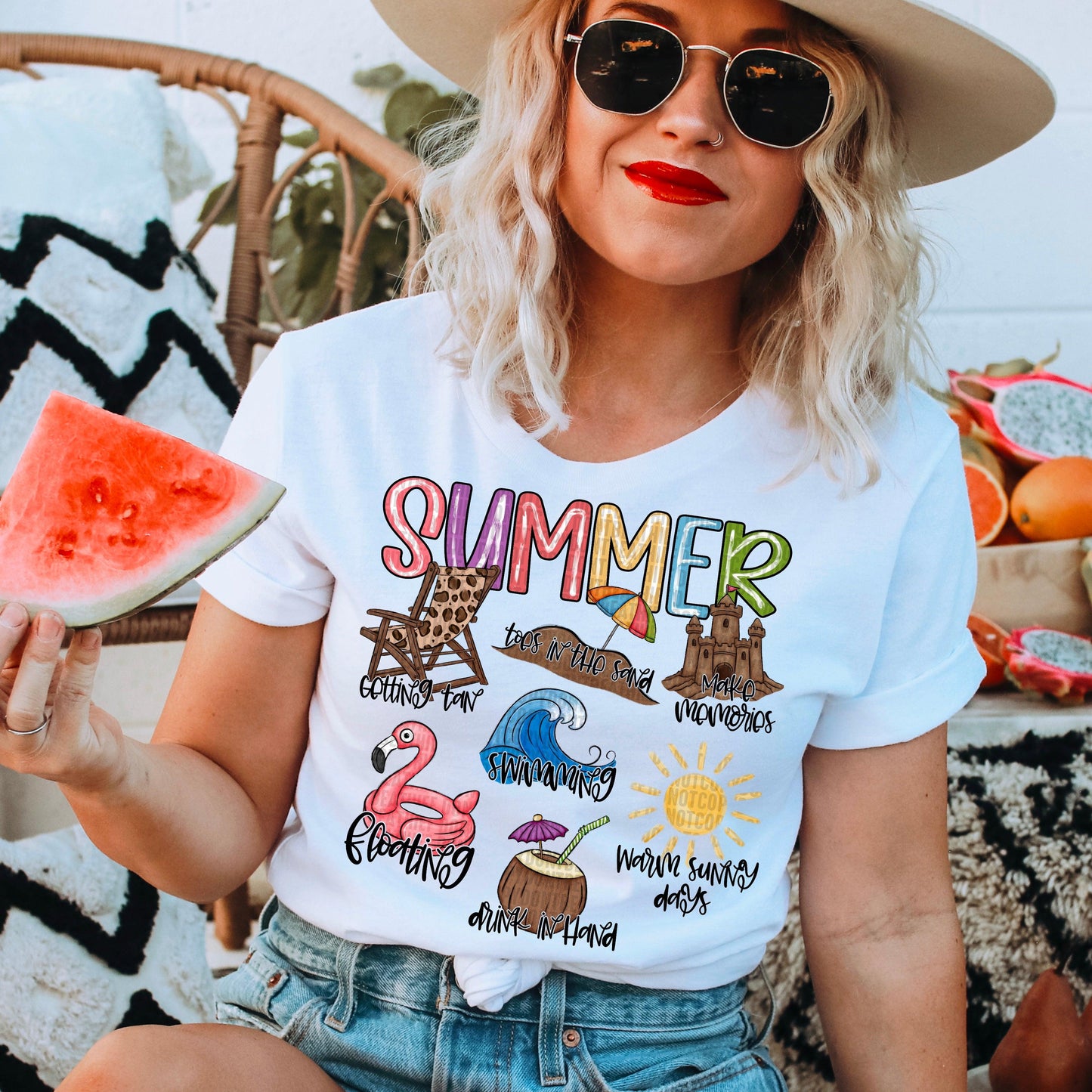 Summer Theme DTF Transfer