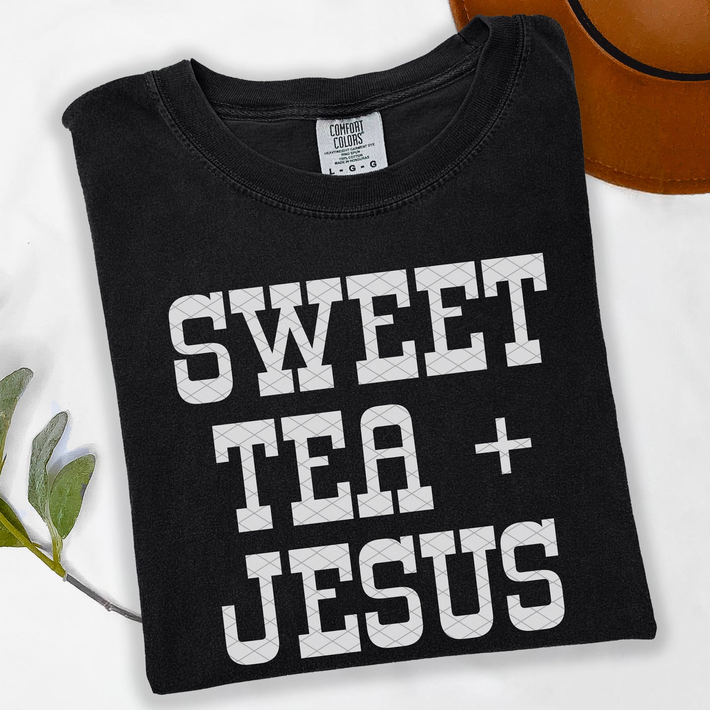 Sweet Tea + Jesus White DTF Transfer