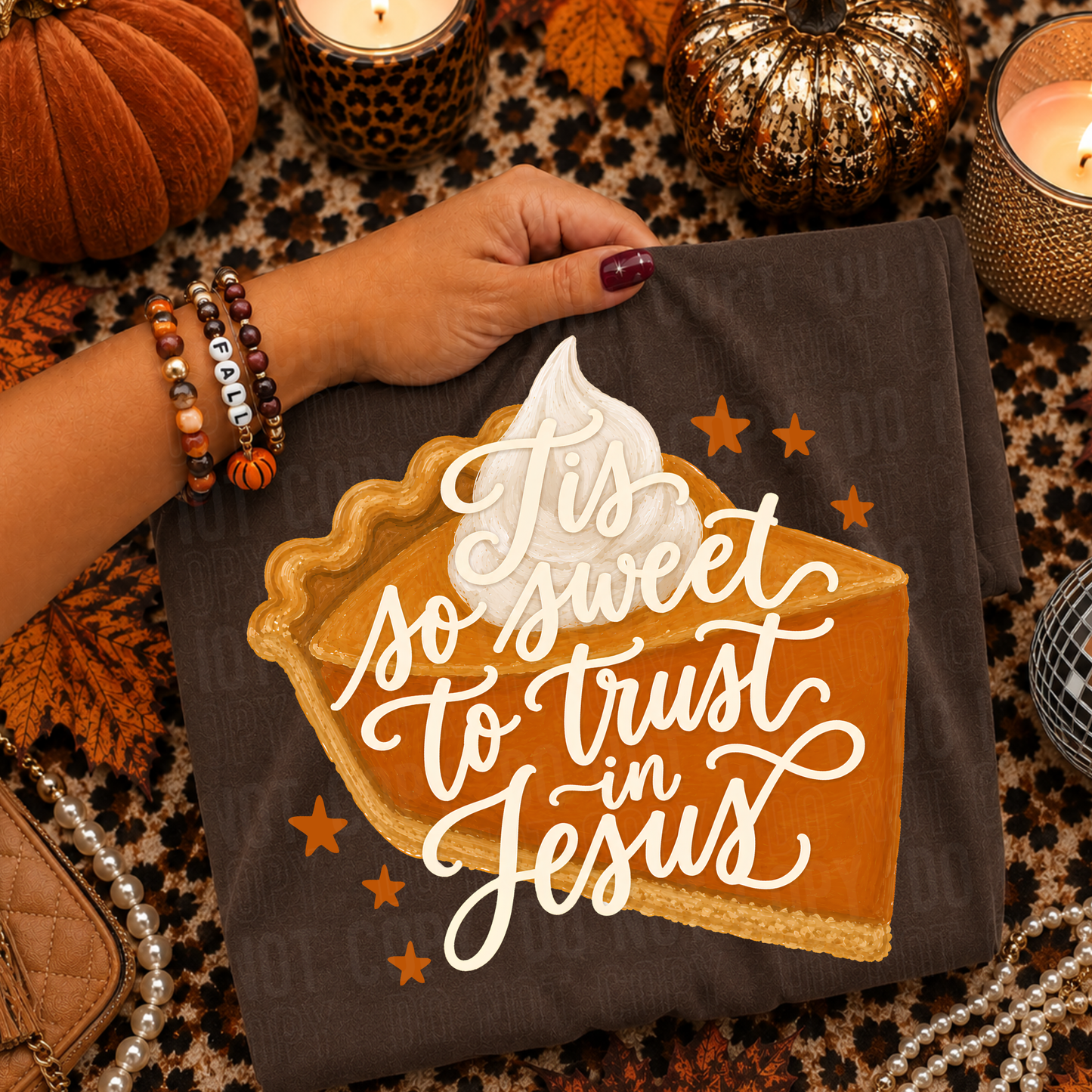 Tis So Sweet Pumpkin Pie DTF Transfer