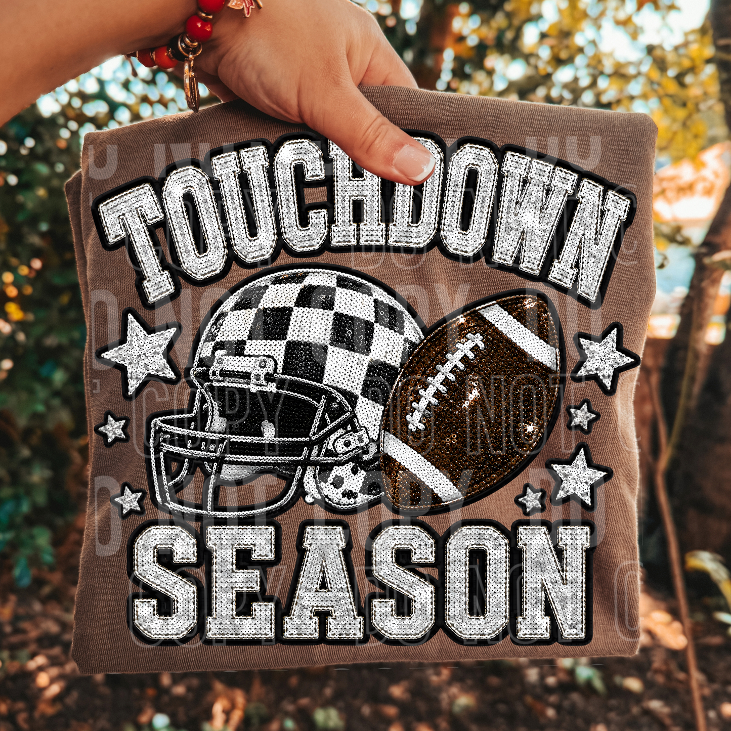 Touchdown Season Faux Sequin DTF Transfer